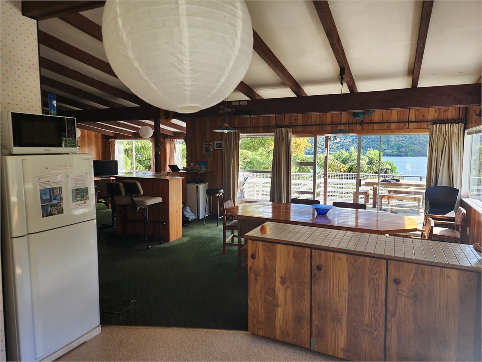 Kitchen view out to Deck