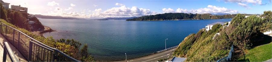 180 degree views - with trampoline on far right