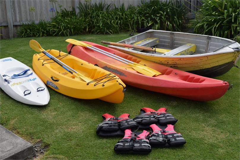 Get on the water with dingy and kayaks.
