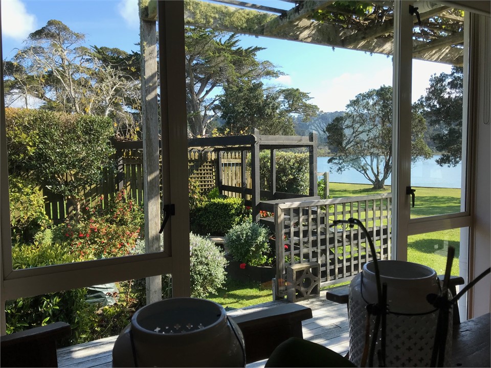 side garden view from the family room