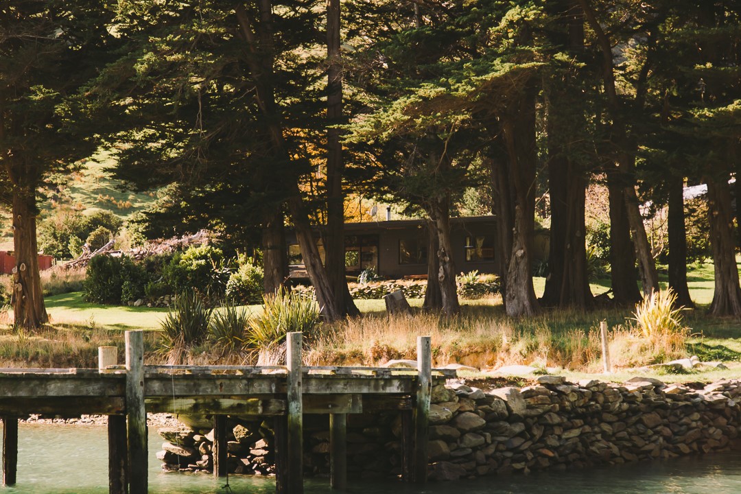 Kotare Quarters behind the jetty