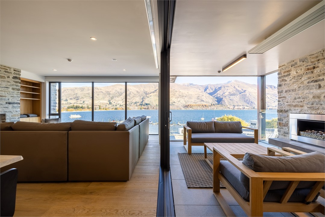 Living room and balcony area with a nice view