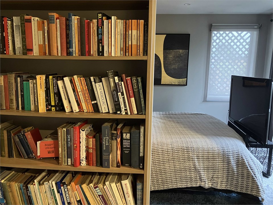 Or read a book from the bookshelf stocked with phi