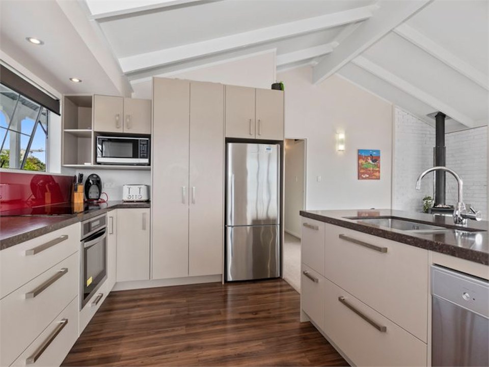 Large kitchen with modern appliances