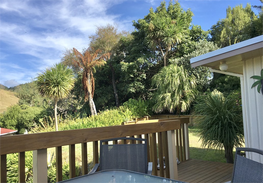 West facing back deck