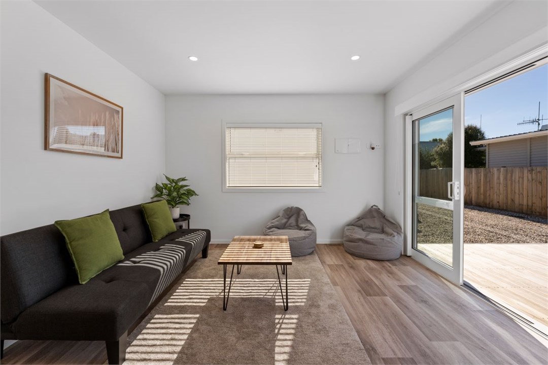 Open plan living area with indoor/outdoor flow