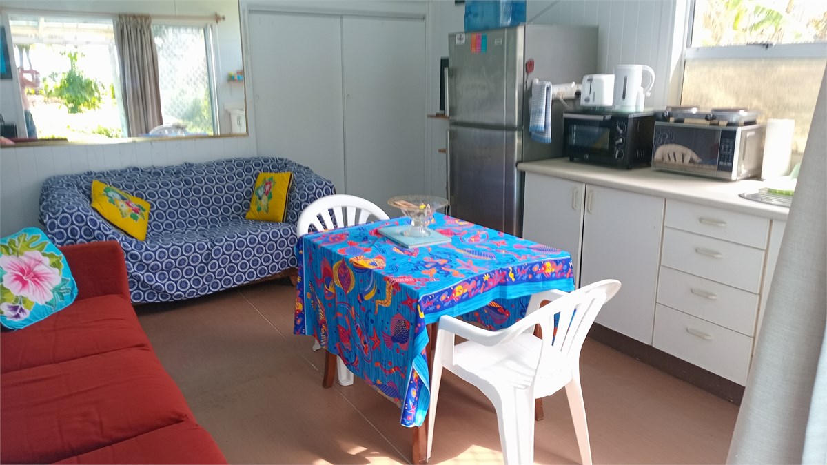 Living and dining (tv not quite visible behind fri