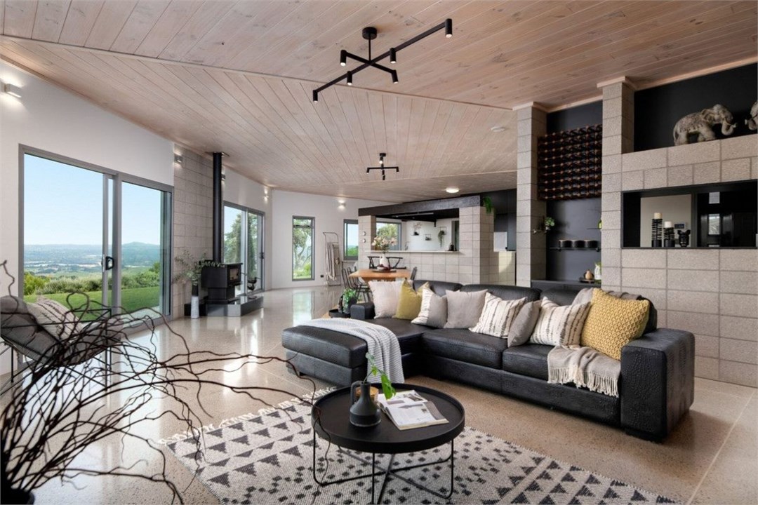 Main living and dining area open plan with views