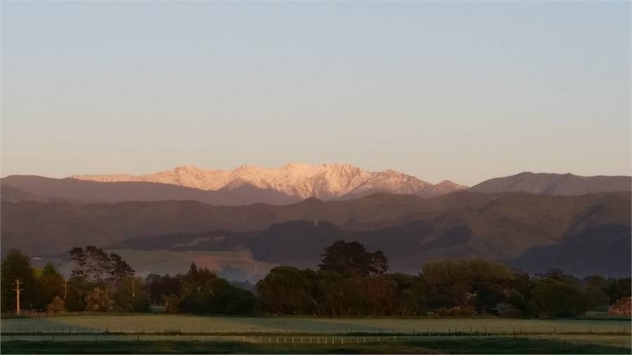 Early morning Winter view of the Tararuas