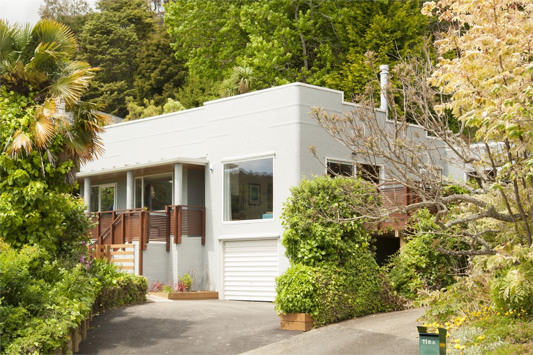 Front property and parking area