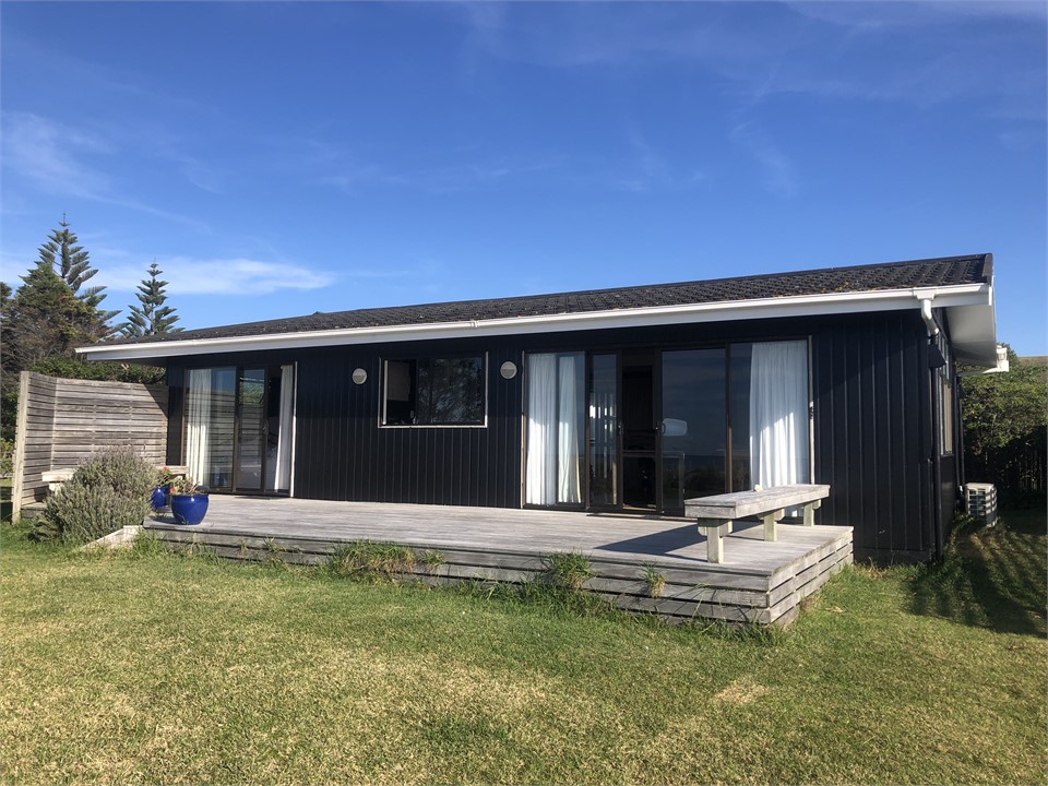 Beachfront side of house