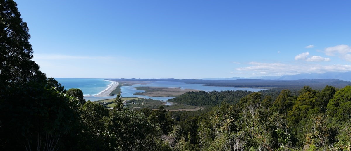 Beautiful bush walks -  view of Okariito lagoon fr