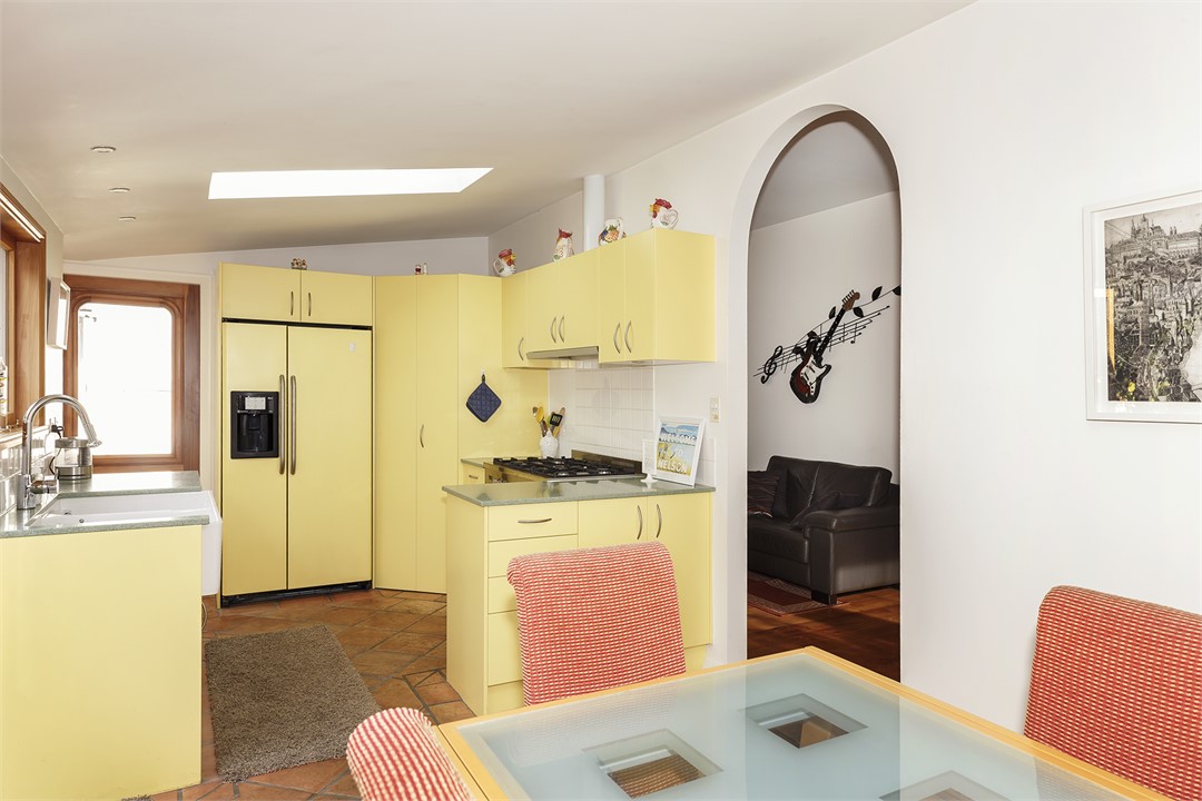 Kitchen from the dining area