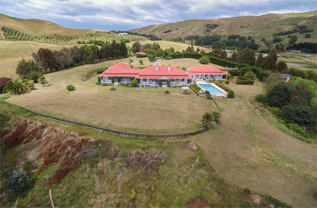 Aerial view during dry summer