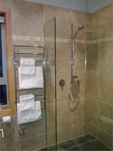 Shower inside unit