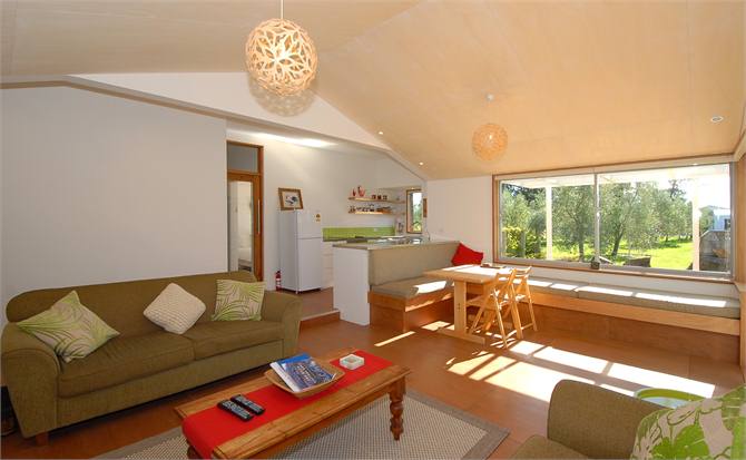 Lounge, dining and kitchen