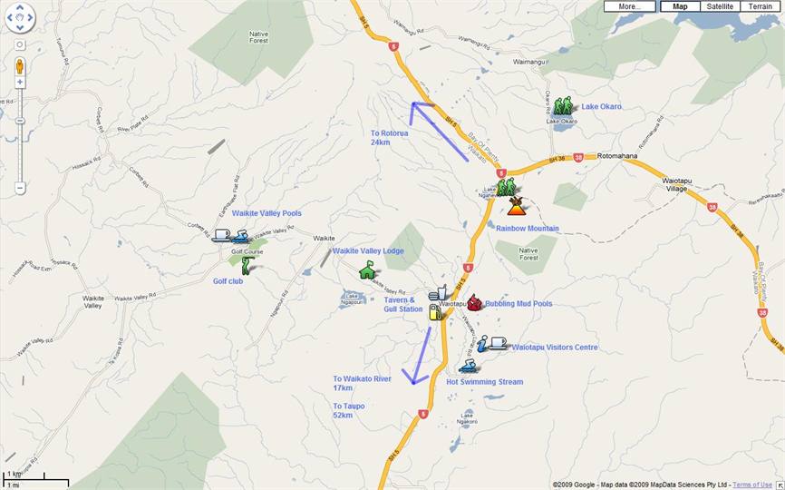 Activities in the area