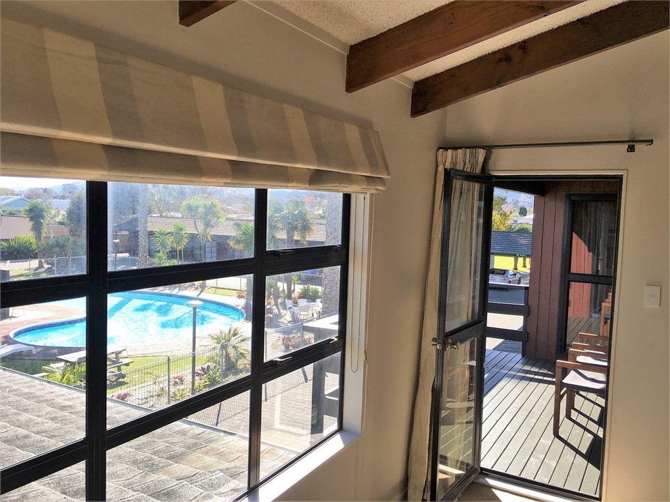 Exit to the outdoor deck