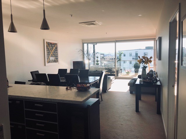 View of Kitchen and Living Area