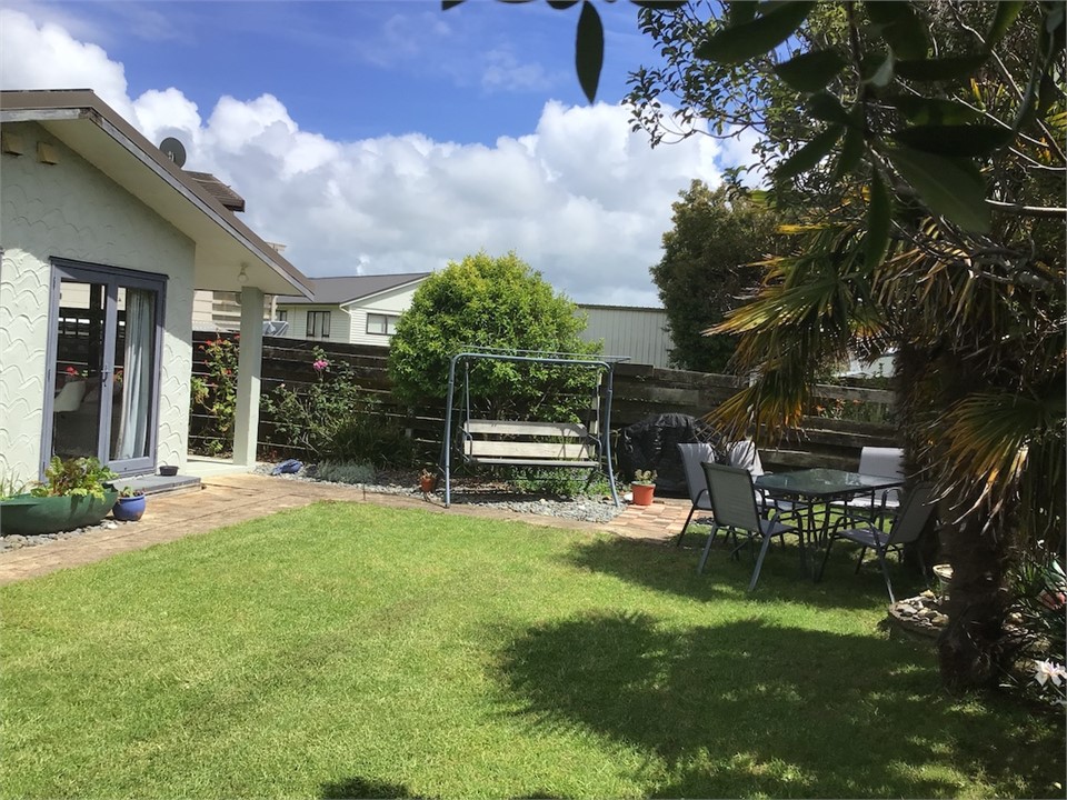 Backyard for barbecues