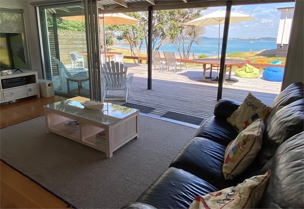 View from inside the living room