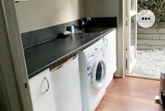 Laundry and small kitchenette