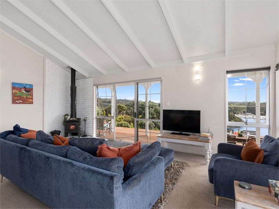 Spacious lounge with stunning views