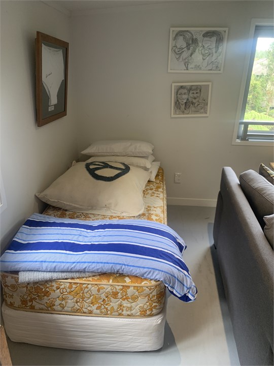 Spare single bed in the Games room