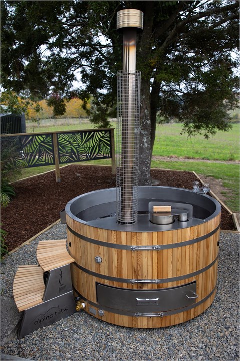 Woodfired hot tub