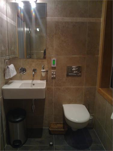 Bathroom inside unit