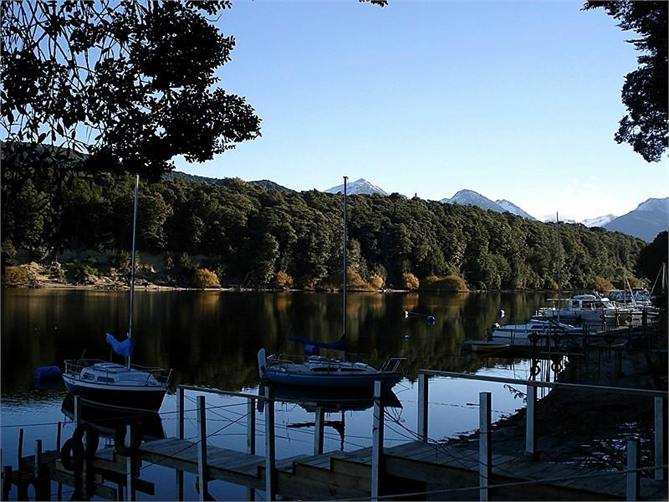 Moorings at Pearl Harbour Lake Manapouri