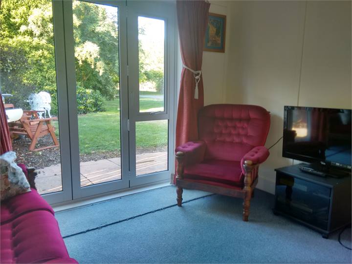 Bi fold doors open out to views private gardens