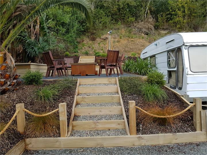 Outdoor firepit area 