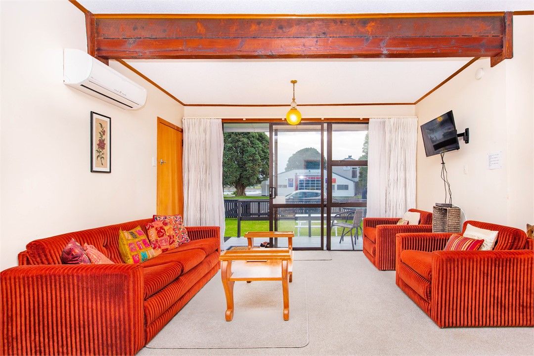 Lounge area with views to water