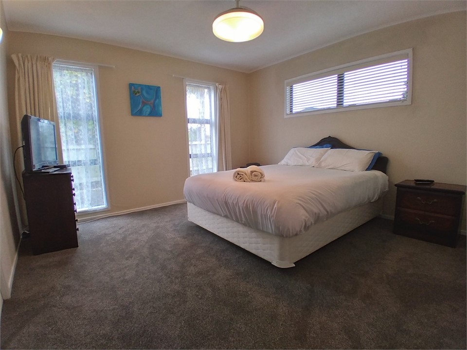 Bedroom 2 - 1 x Queen Bed with private tv