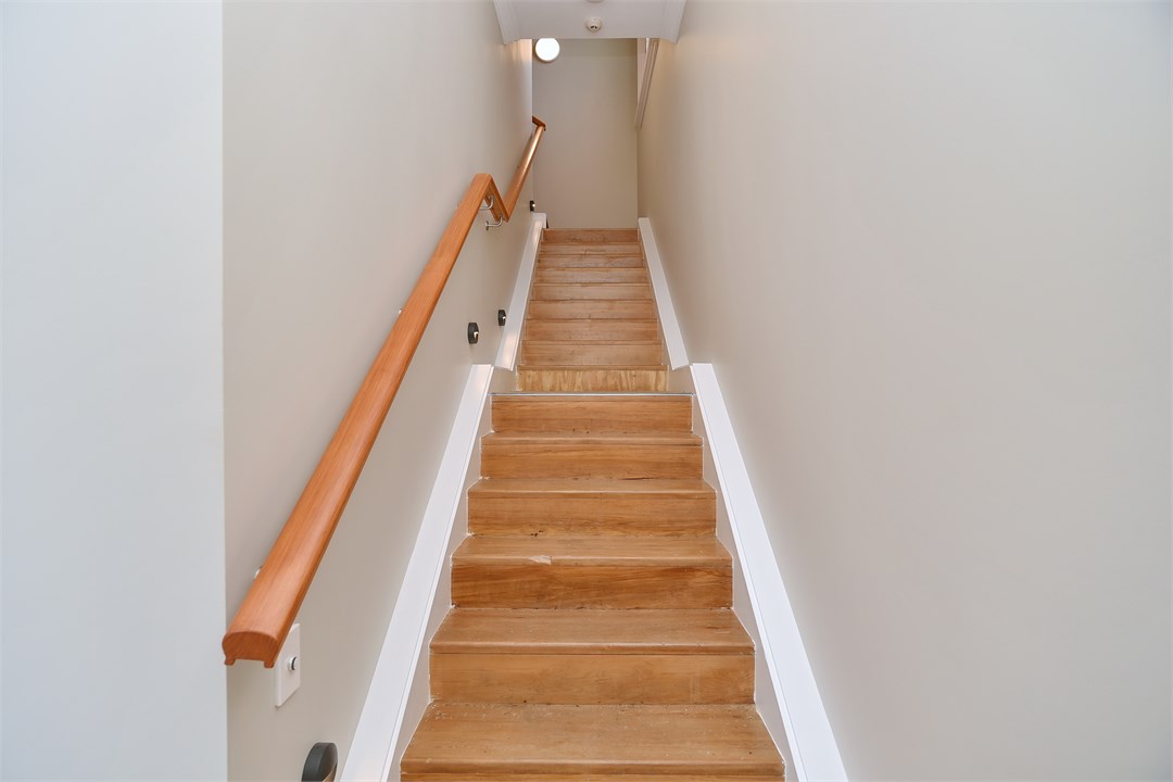 View of the stairs to the property