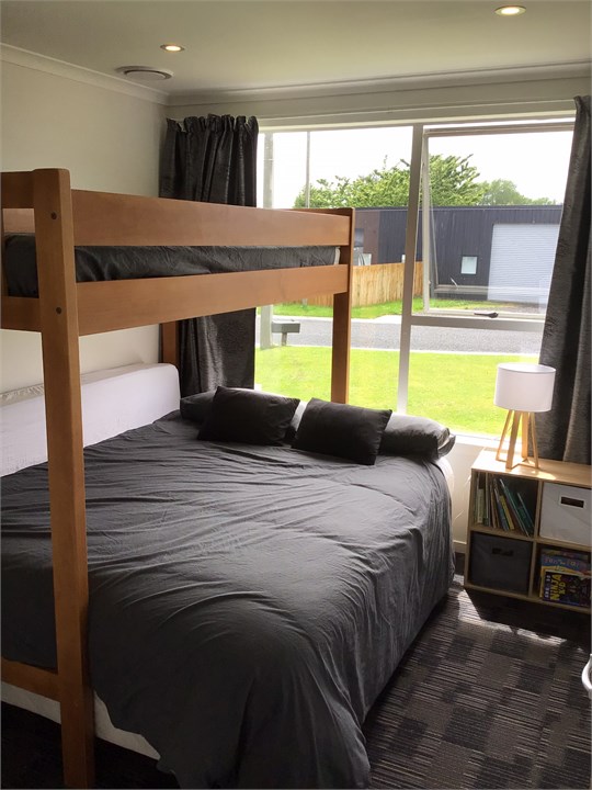 Queen sleepyhead bed, with king single loft above.