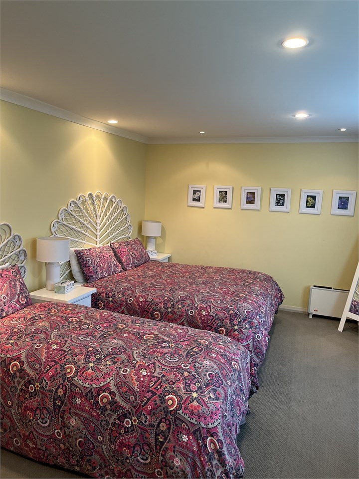 Bedroom 5: king bed and 1 long single bed