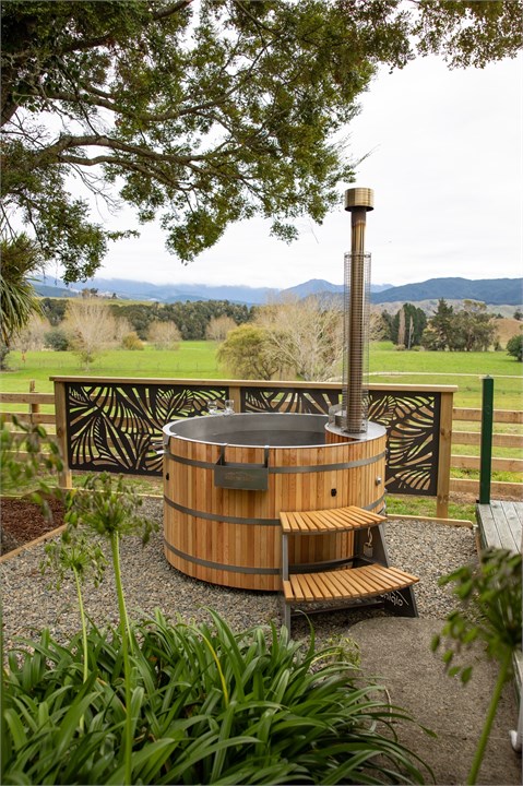Woodfired hot tub