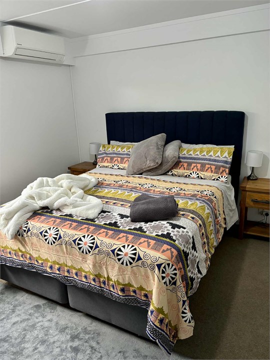 Comfortable king sized bed