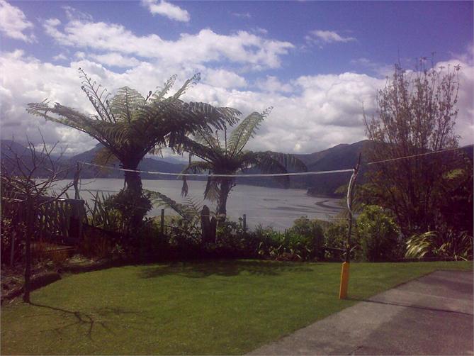 Badminton on Front Lawn