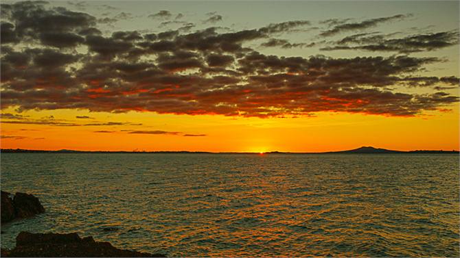 View from beach at bottom of private path