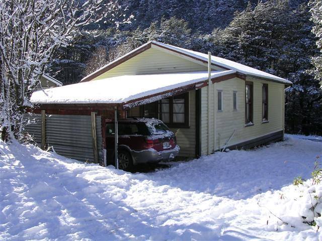 Carport at back of house