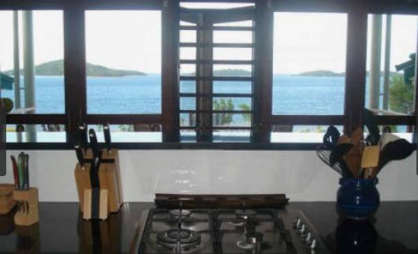 View out from the kitchen