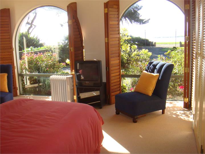 Main bedroom looks towards beach
