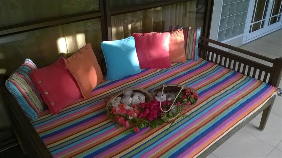 Read a book on the day bed