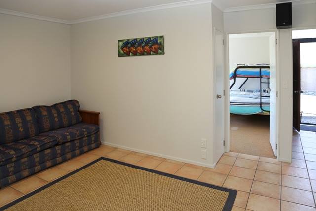 Downstairs lounge area - access to bunk room