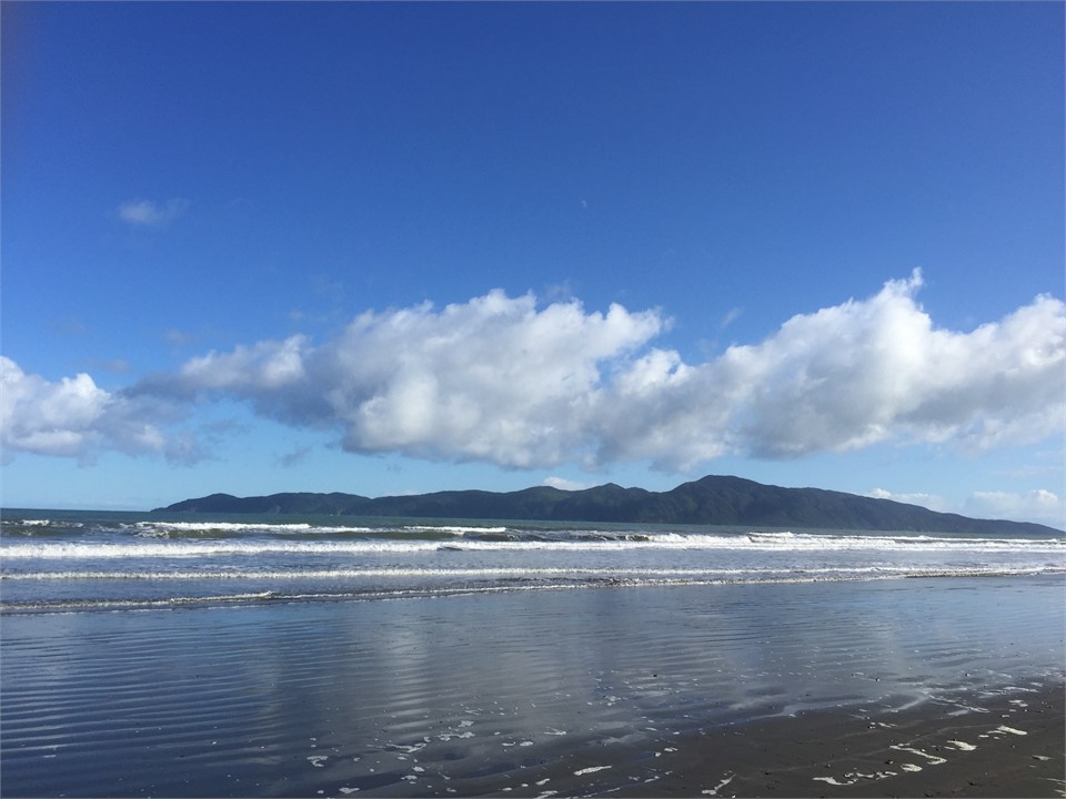 Kapiti island right across