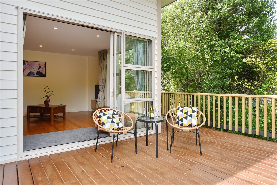 Enjoy a cool drink and catch the arvo sun on the d