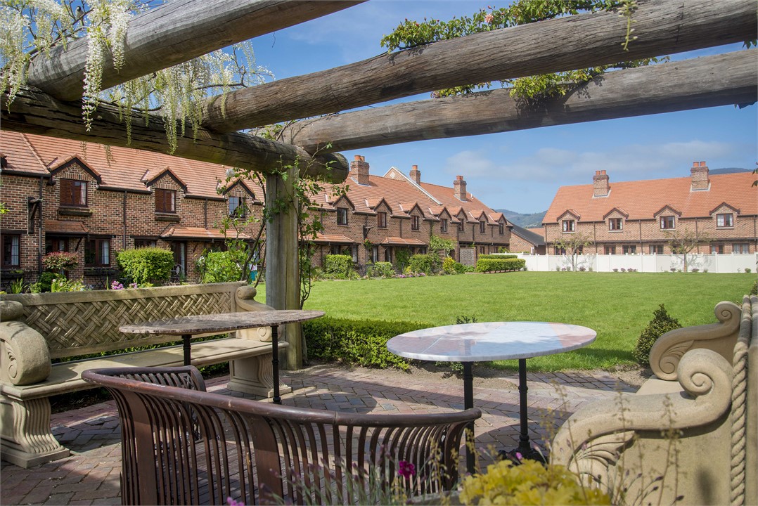 Monaco Resort outdoor setting (shared BBQ area)